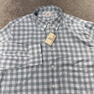 NWT Faherty Everyday Shirt Ojai Sea Check Plaid Soft Stretch Button Front XL